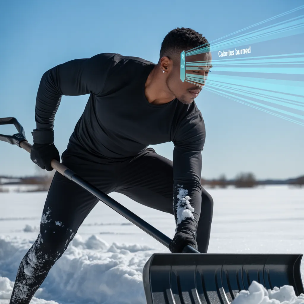 how many calories does shoveling burn