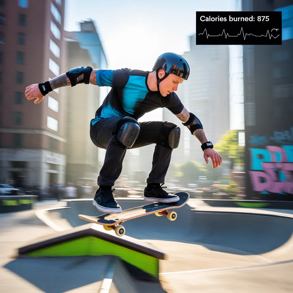 how many calories does skateboarding burn