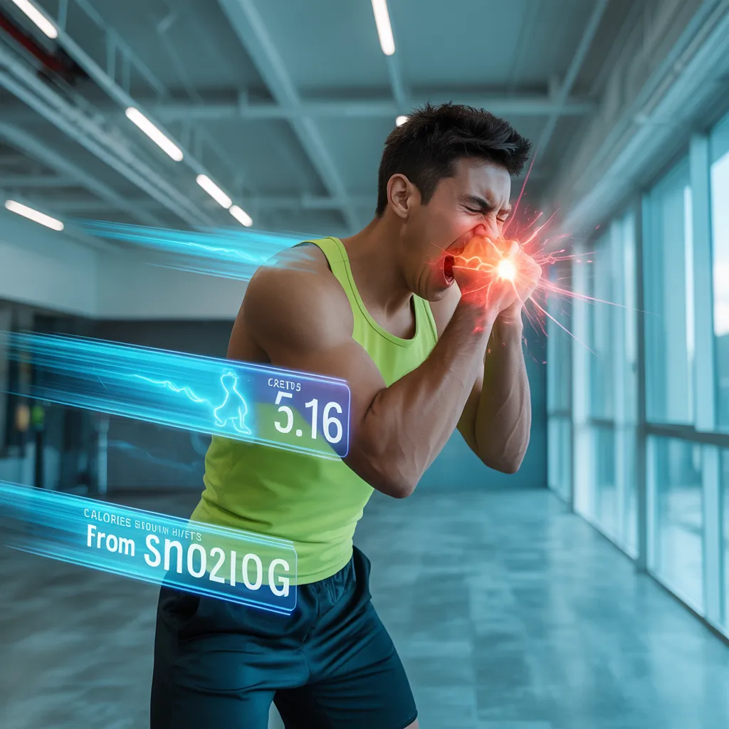 how many calories does sneezing burn