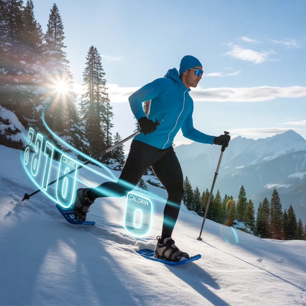 how many calories does snowshoeing burn