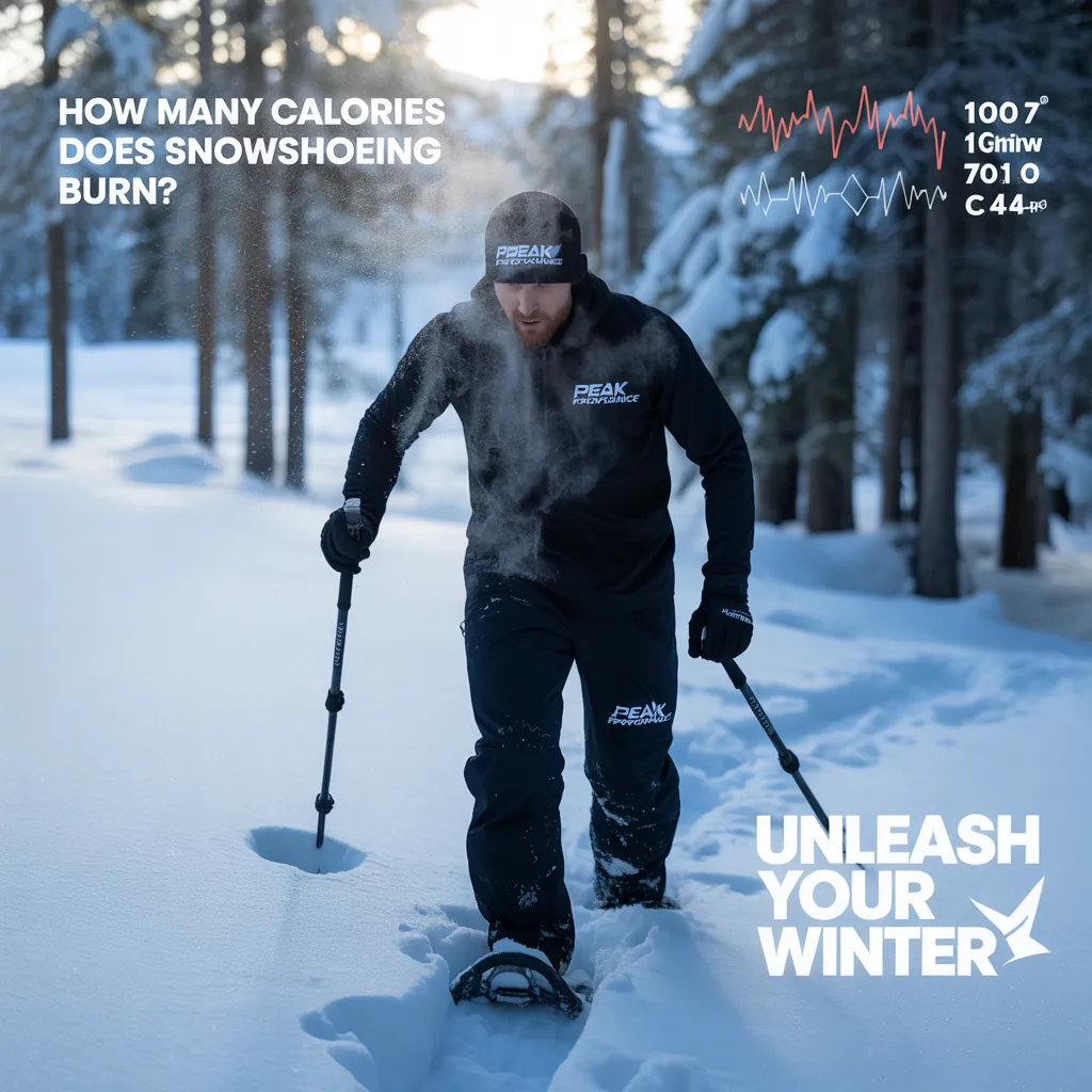 how many calories does snowshoeing burn