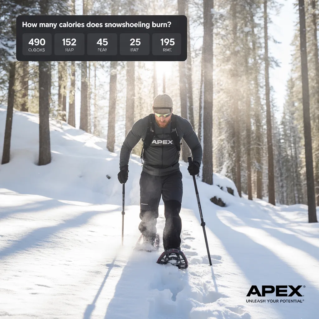 how many calories does snowshoeing burn