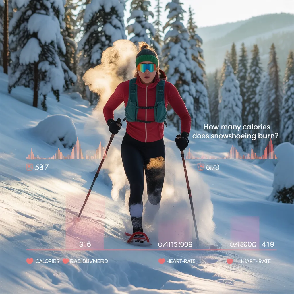 how many calories does snowshoeing burn
