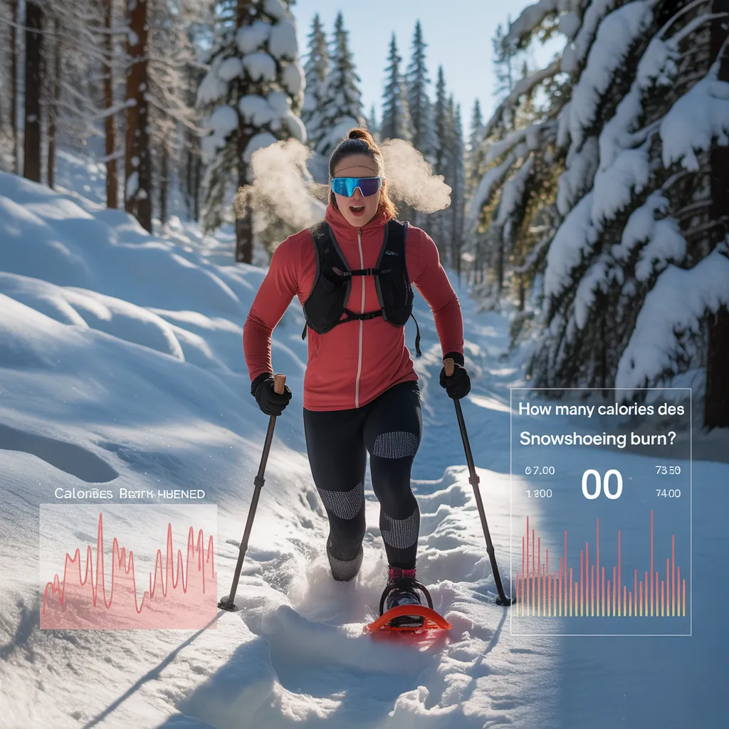 how many calories does snowshoeing burn