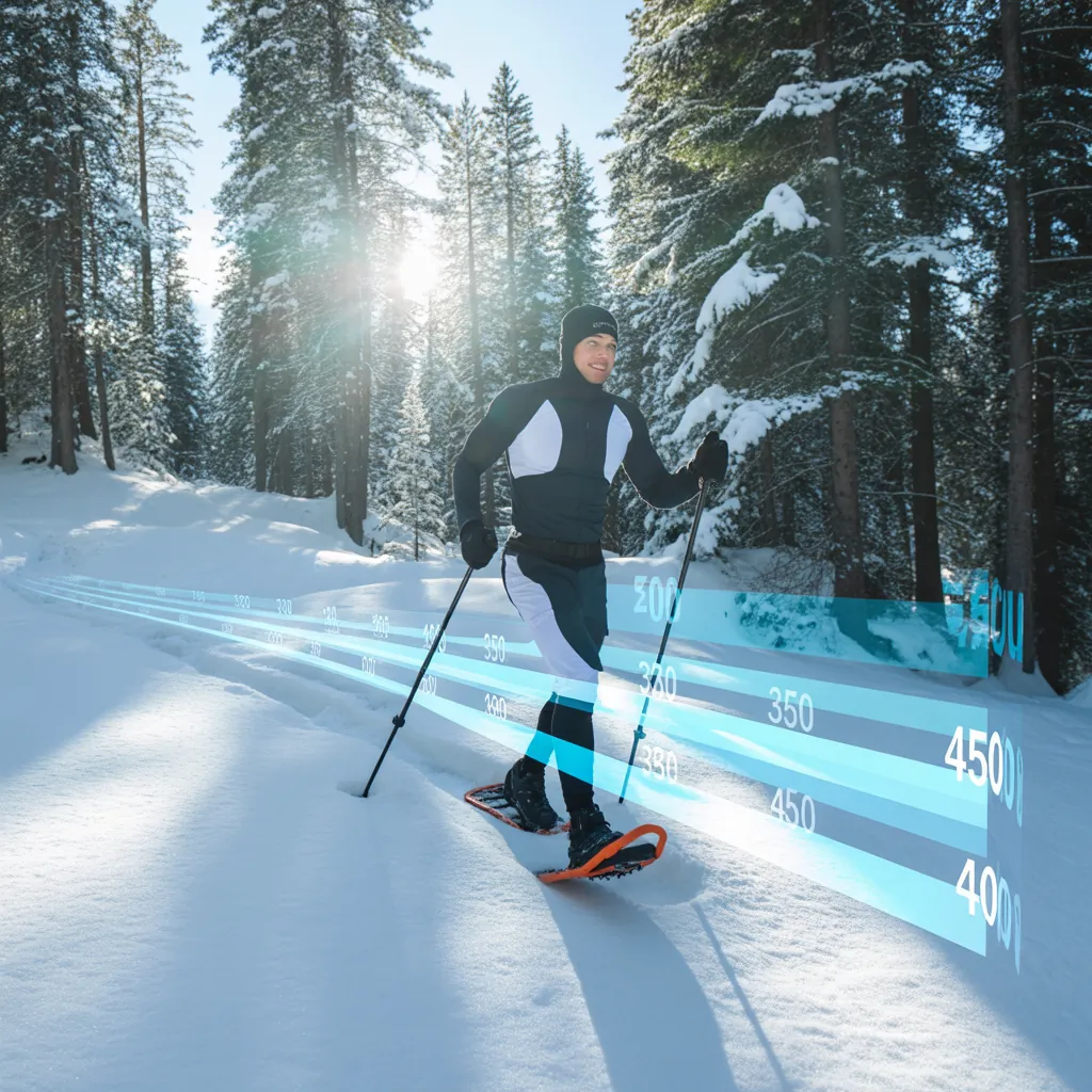 how many calories does snowshoeing burn