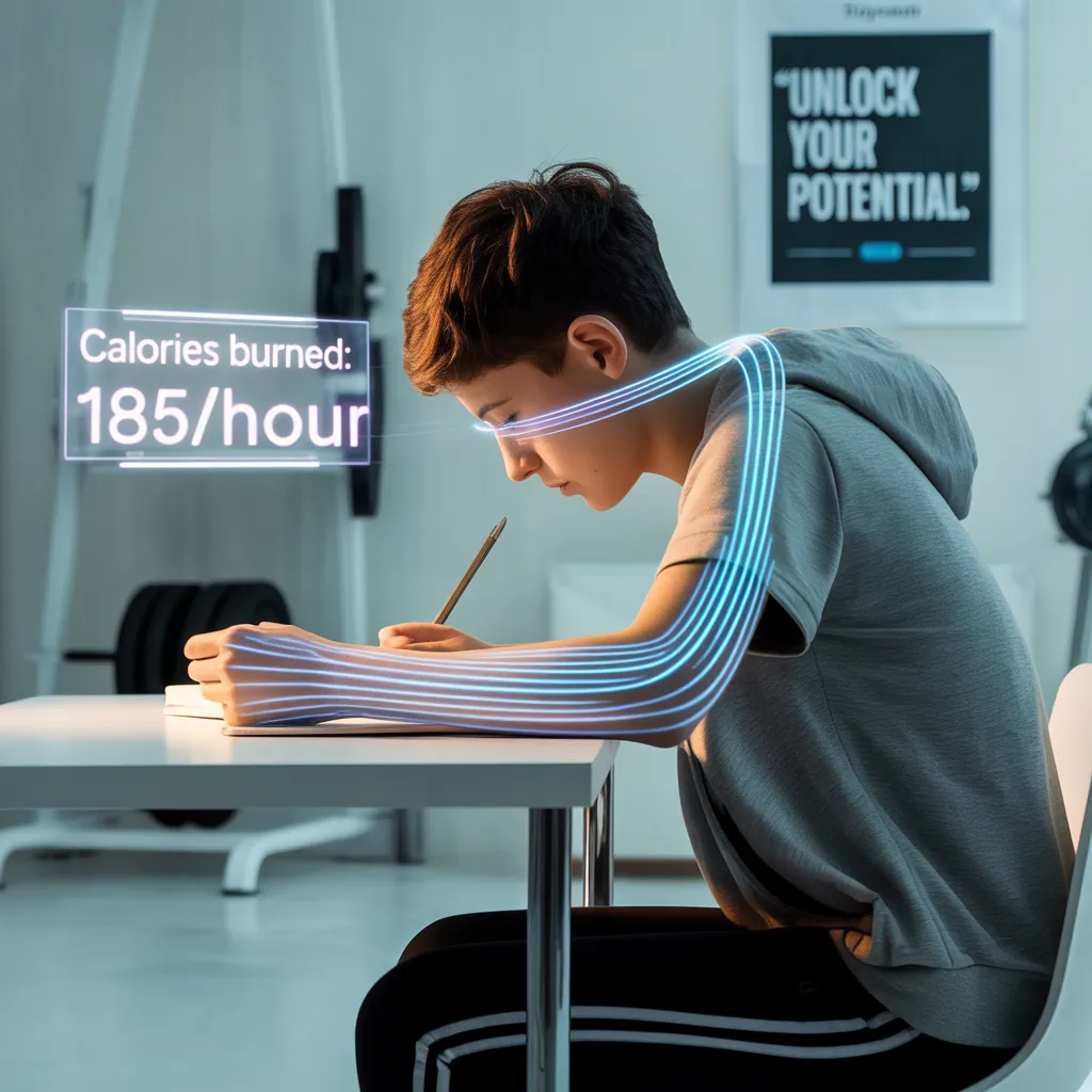 how many calories does studying burn