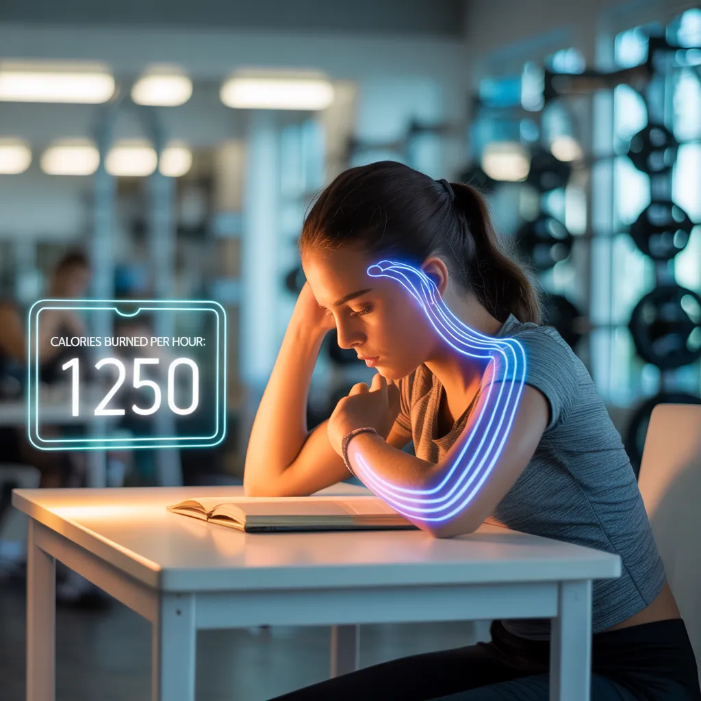 how many calories does studying burn