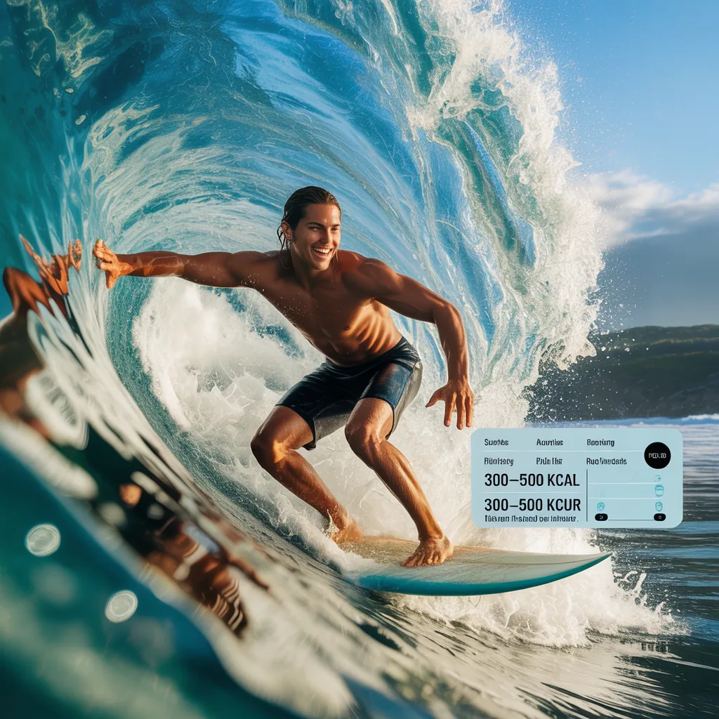 how many calories does surfing burn