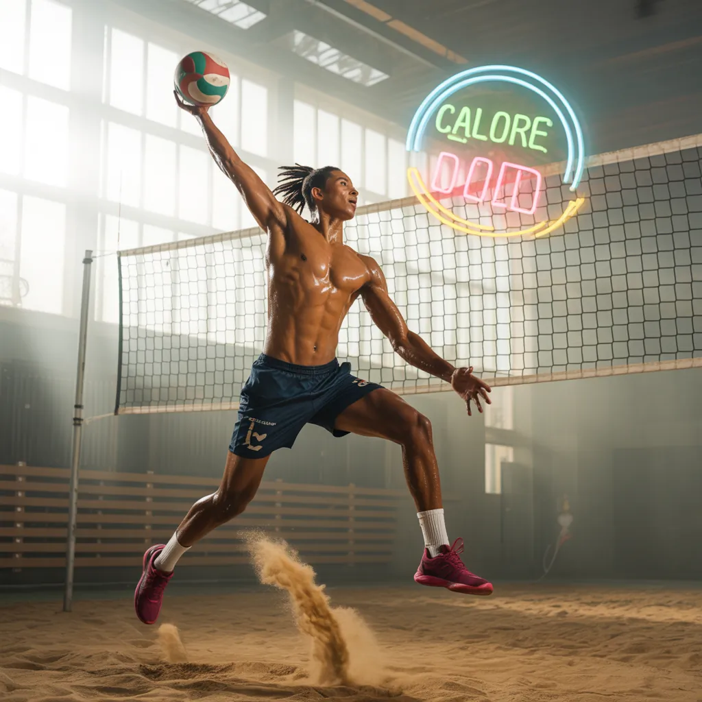 how many calories does volleyball burn