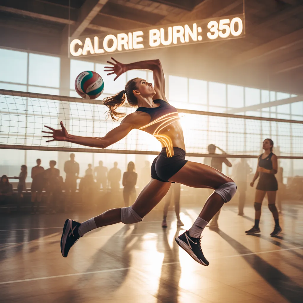 how many calories does volleyball burn
