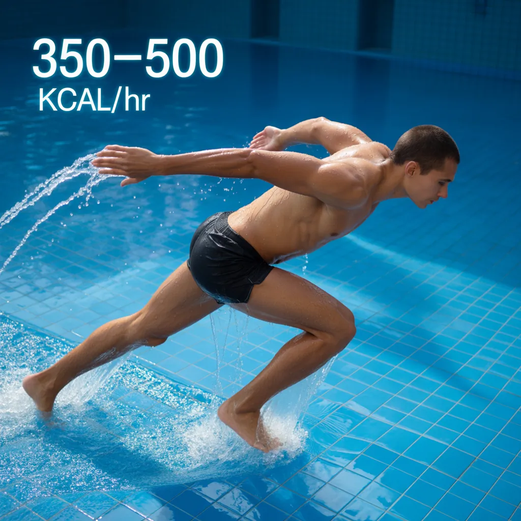 how many calories does water walking burn
