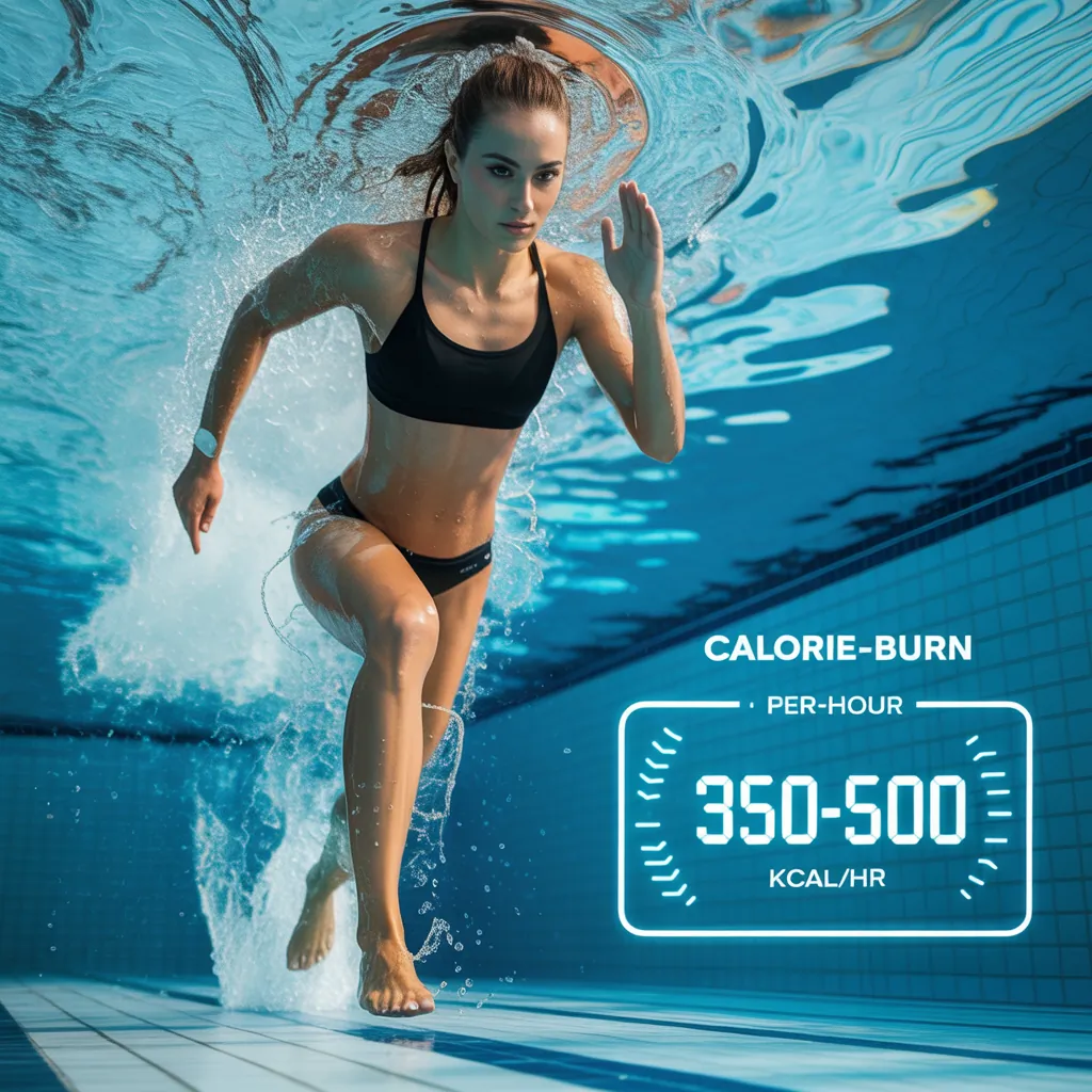 how many calories does water walking burn