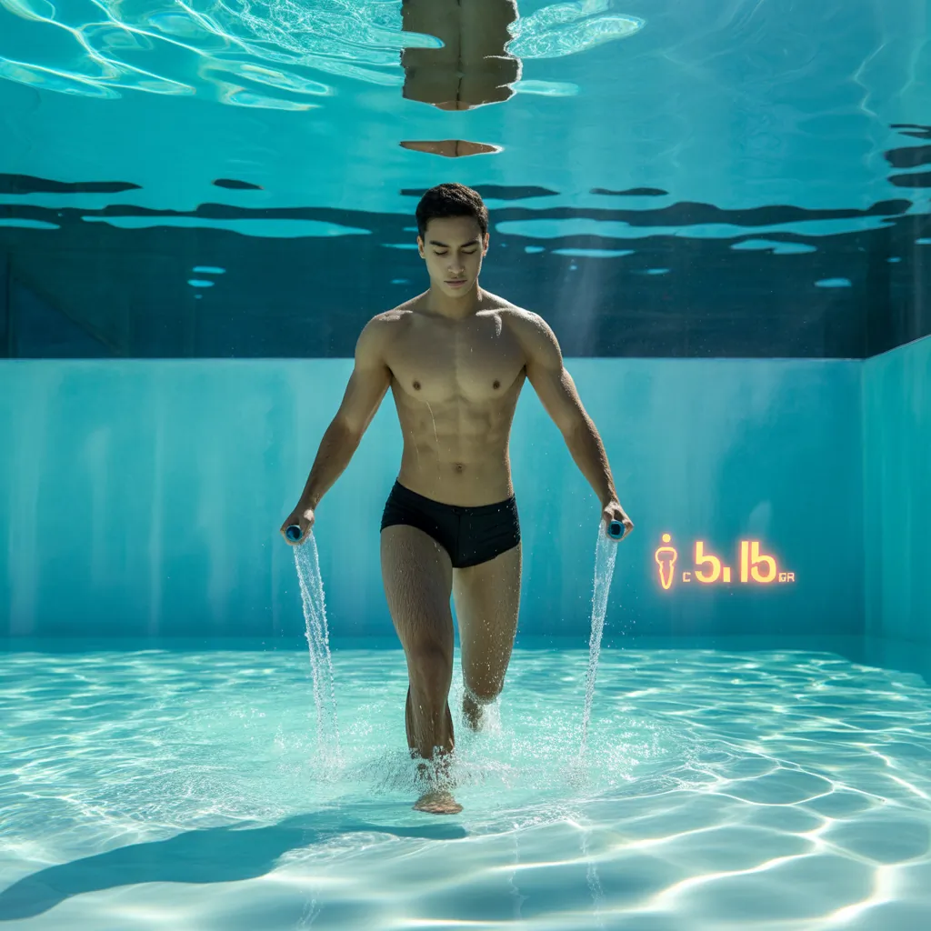how many calories does water walking burn