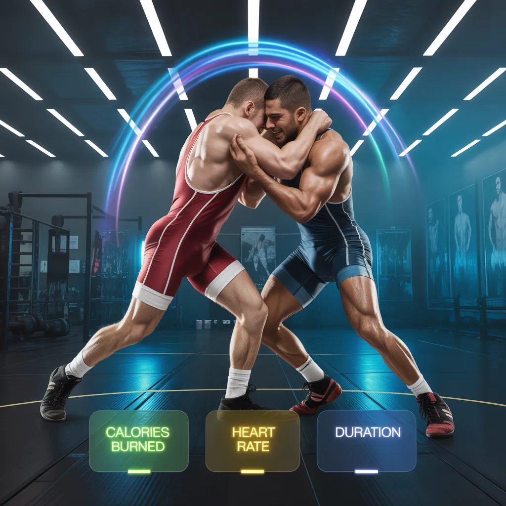 how many calories does wrestling burn