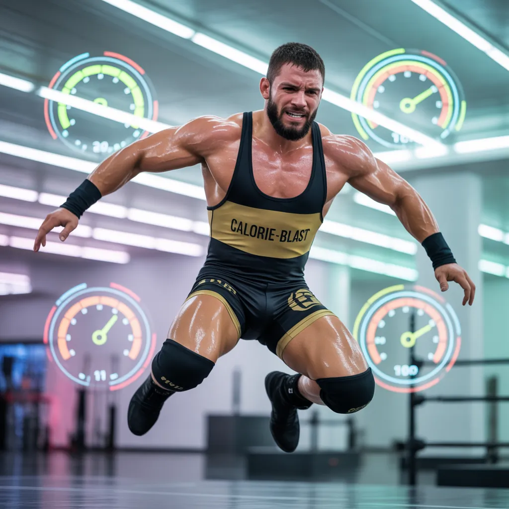 how many calories does wrestling burn