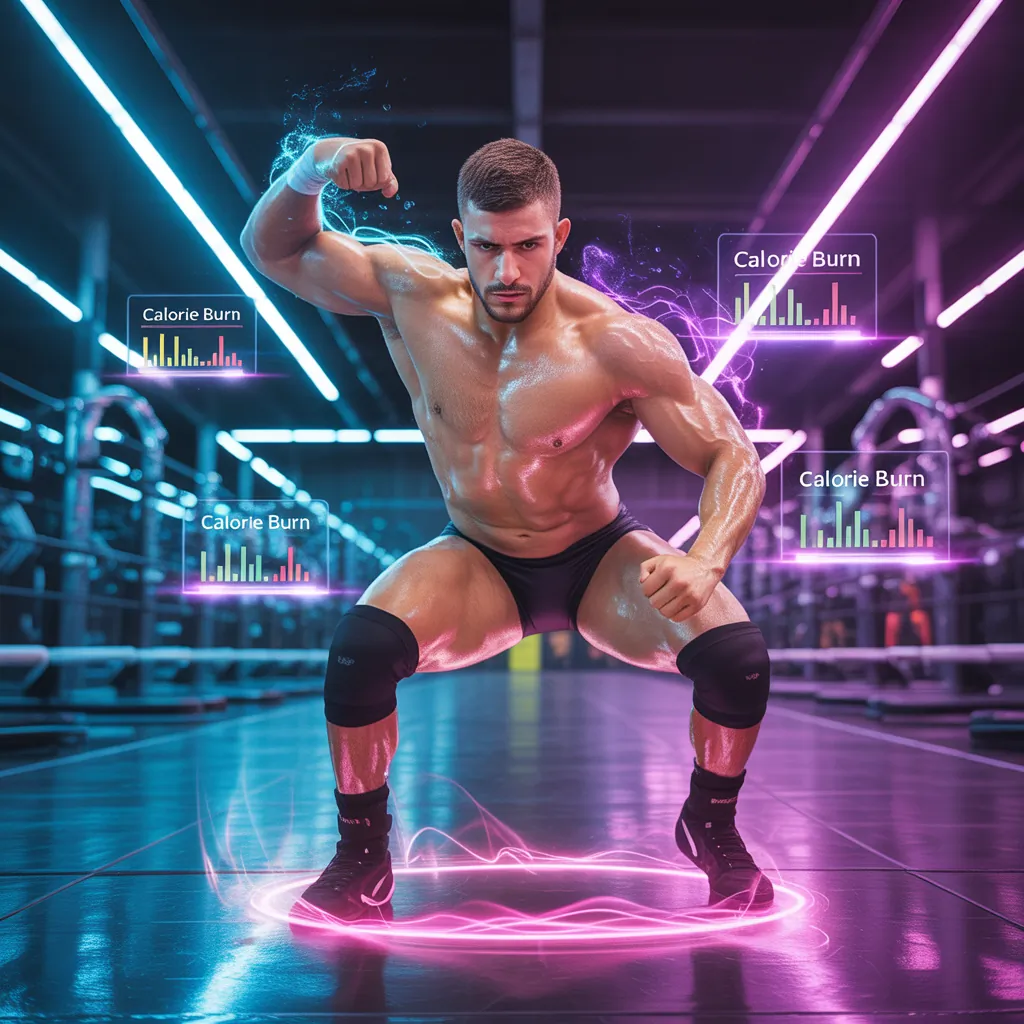 how many calories does wrestling burn