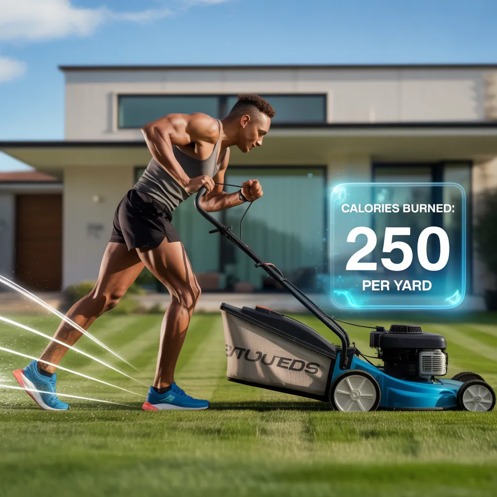 how many calories does yard work burn