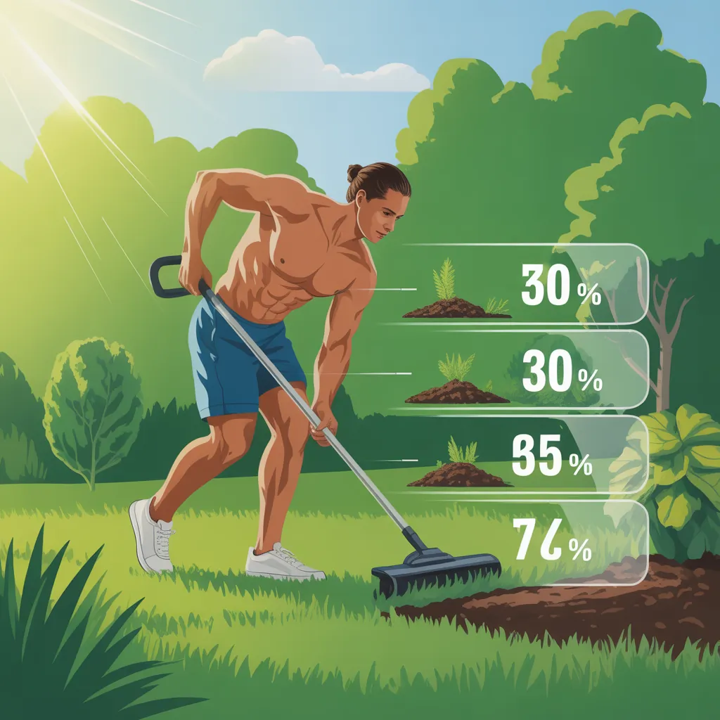 how many calories does yard work burn