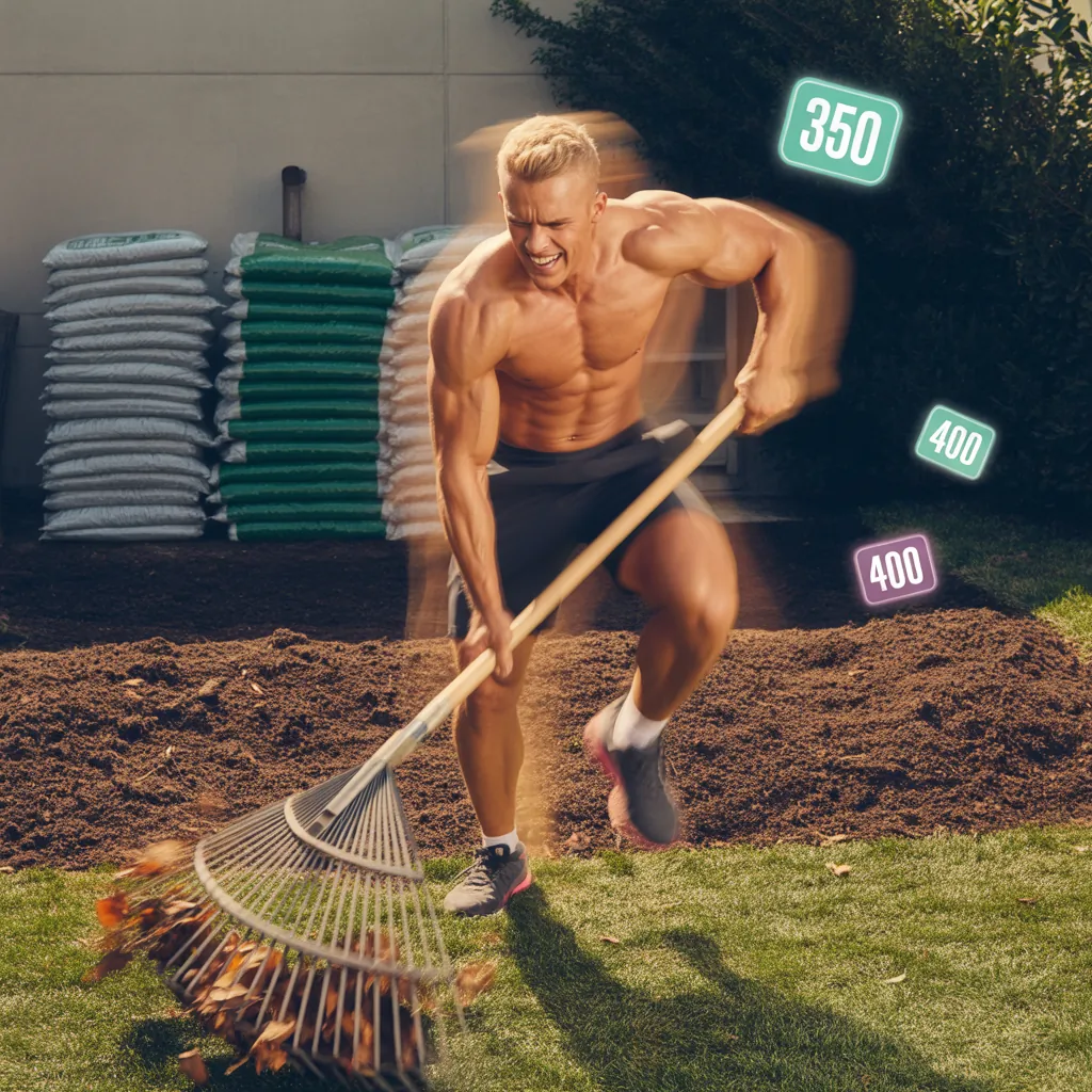 how many calories does yard work burn