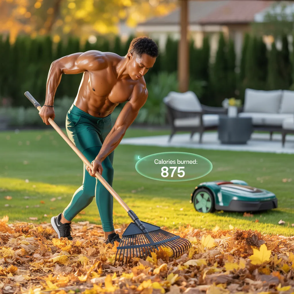 how many calories does yard work burn
