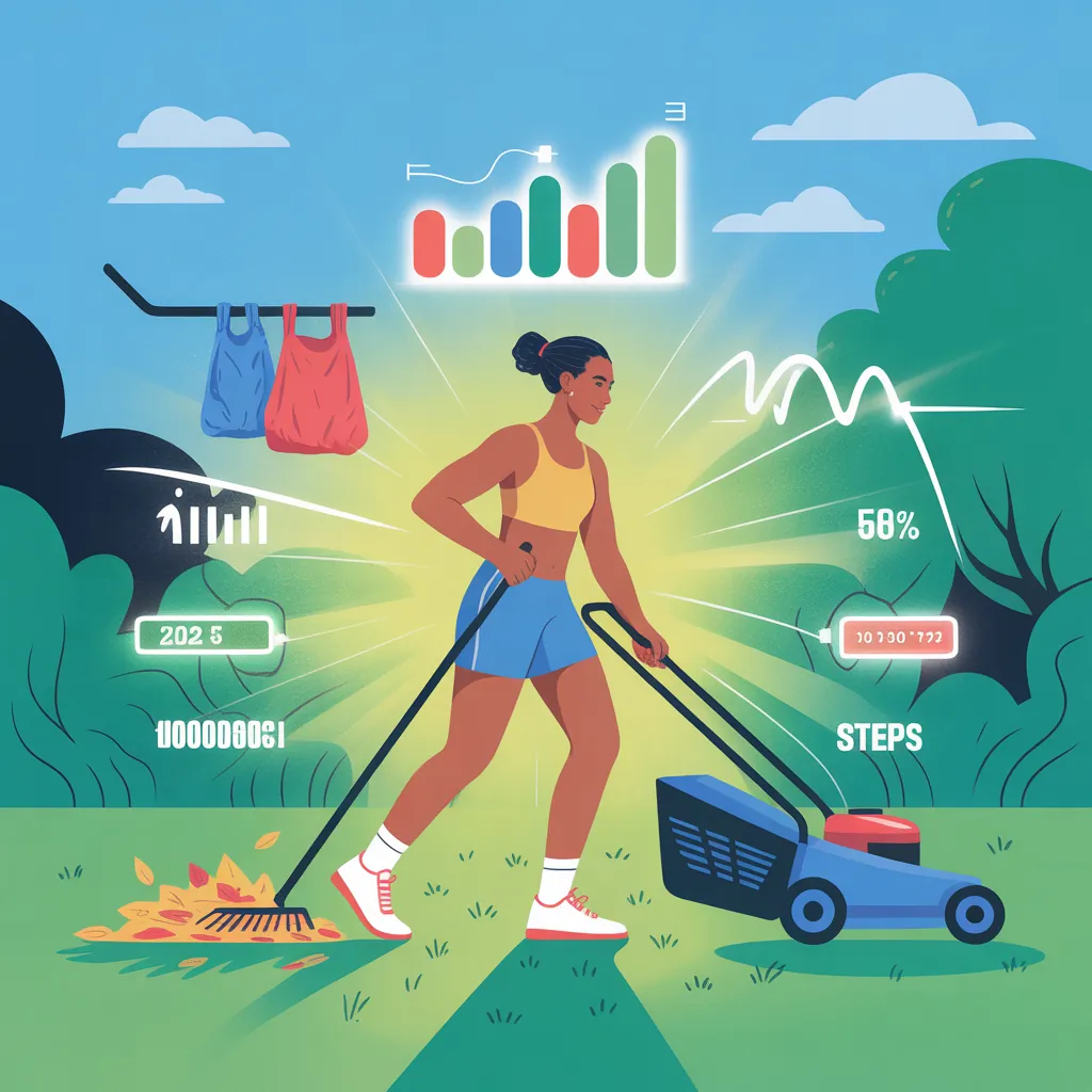 how many calories does yard work burn