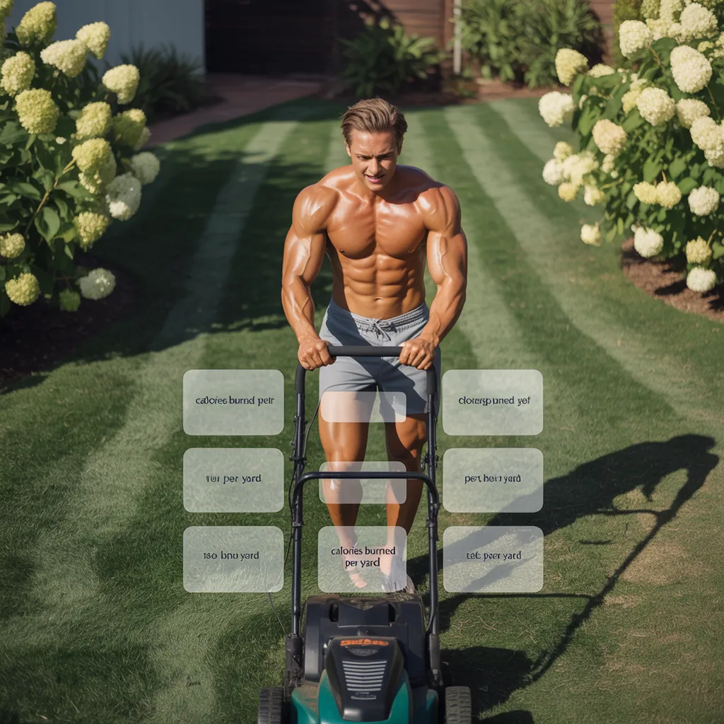 how many calories does yard work burn