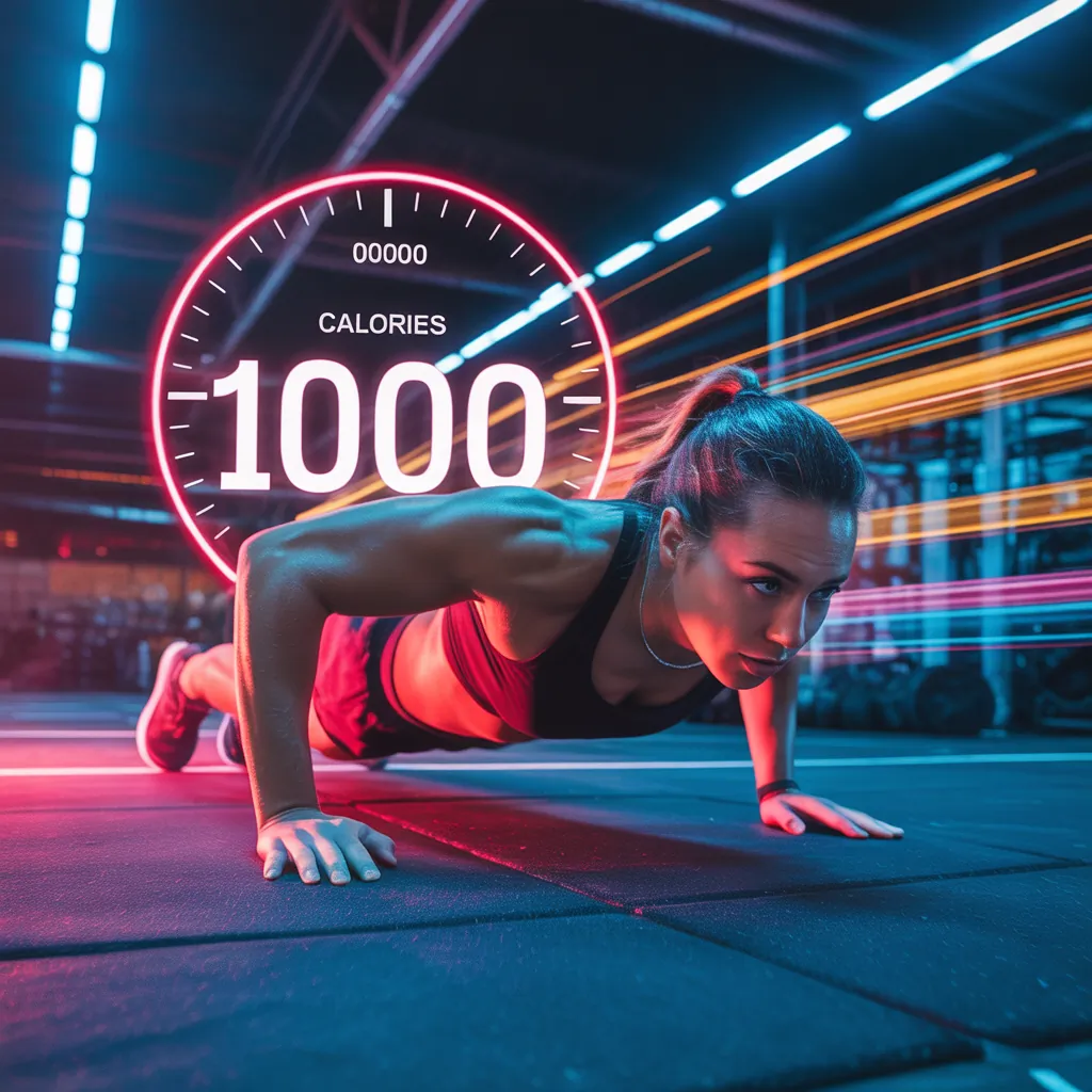 how many push ups to burn 1000 calories