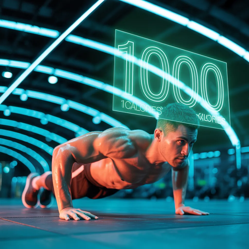 how many push ups to burn 1000 calories