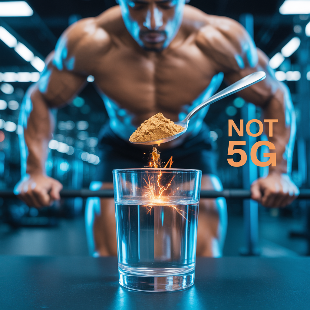 how much is a spoonful of creatine clue its not 5 grams