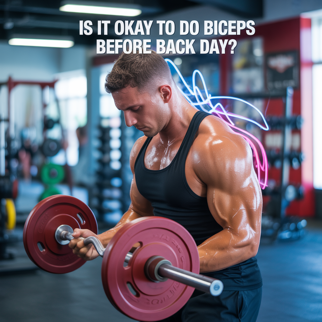 is it okay to do biceps before back day