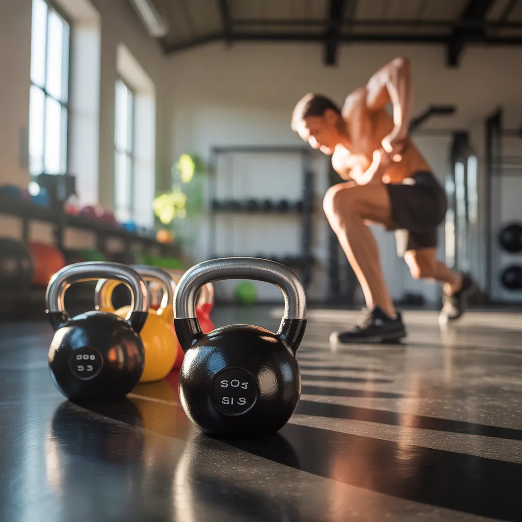 kettlebells set for home gym