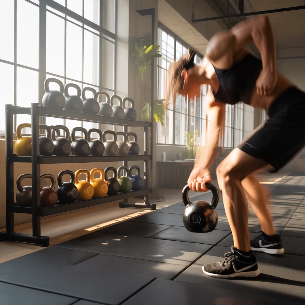 kettlebells set for home gym