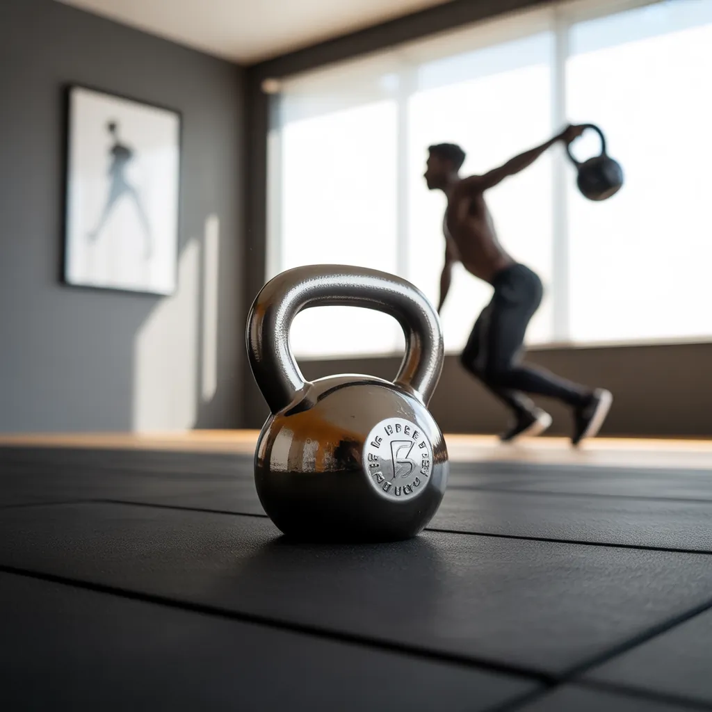 kettlebells set for home gym