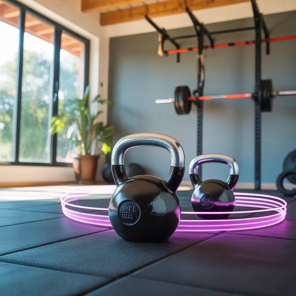 kettlebells set for home gym