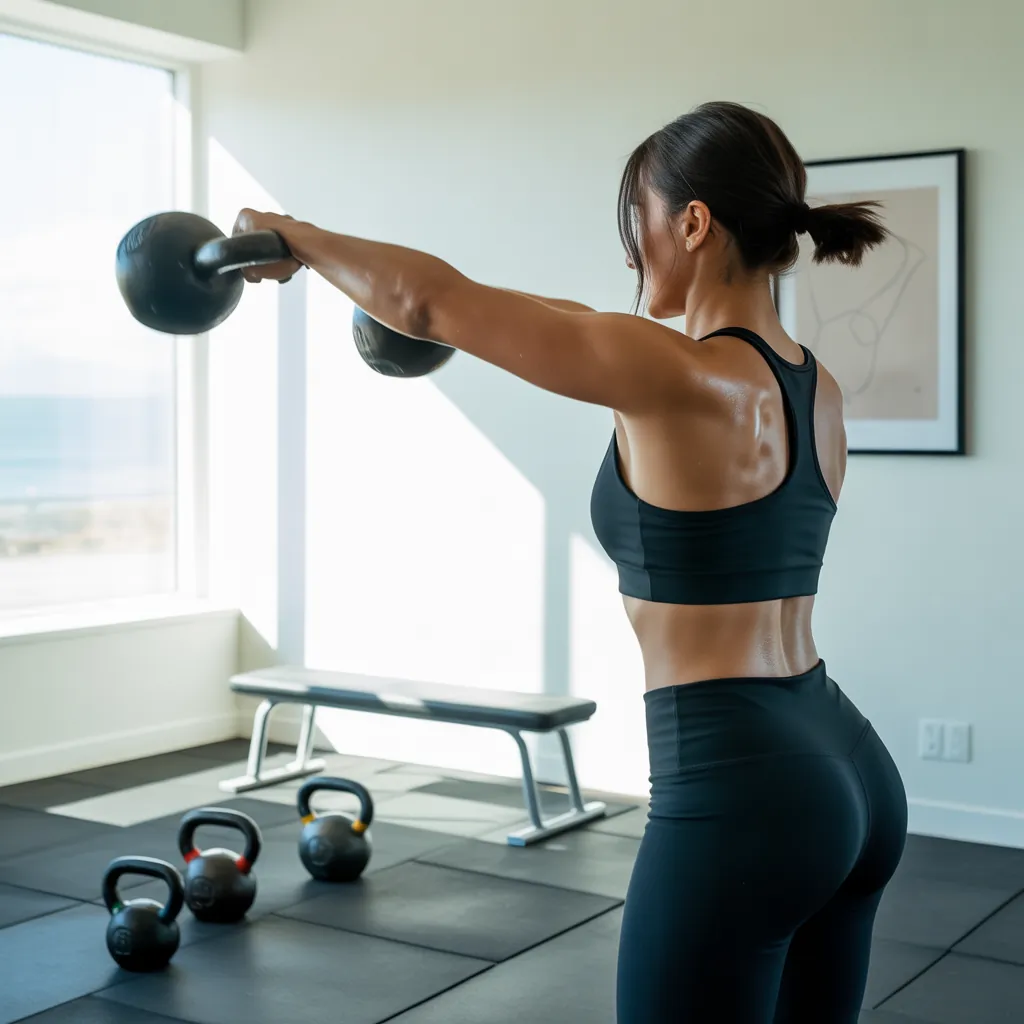 kettlebells set for home gym