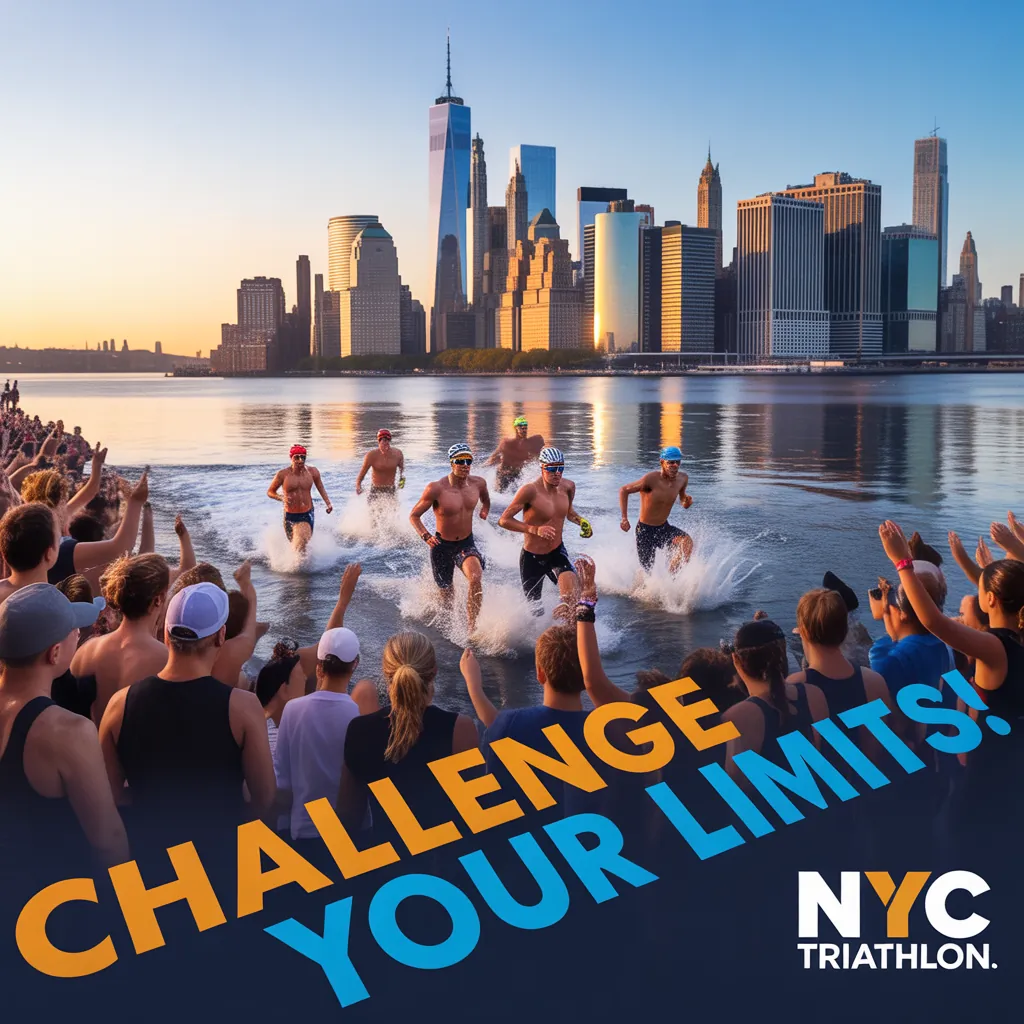nyc triathlon in big apple race