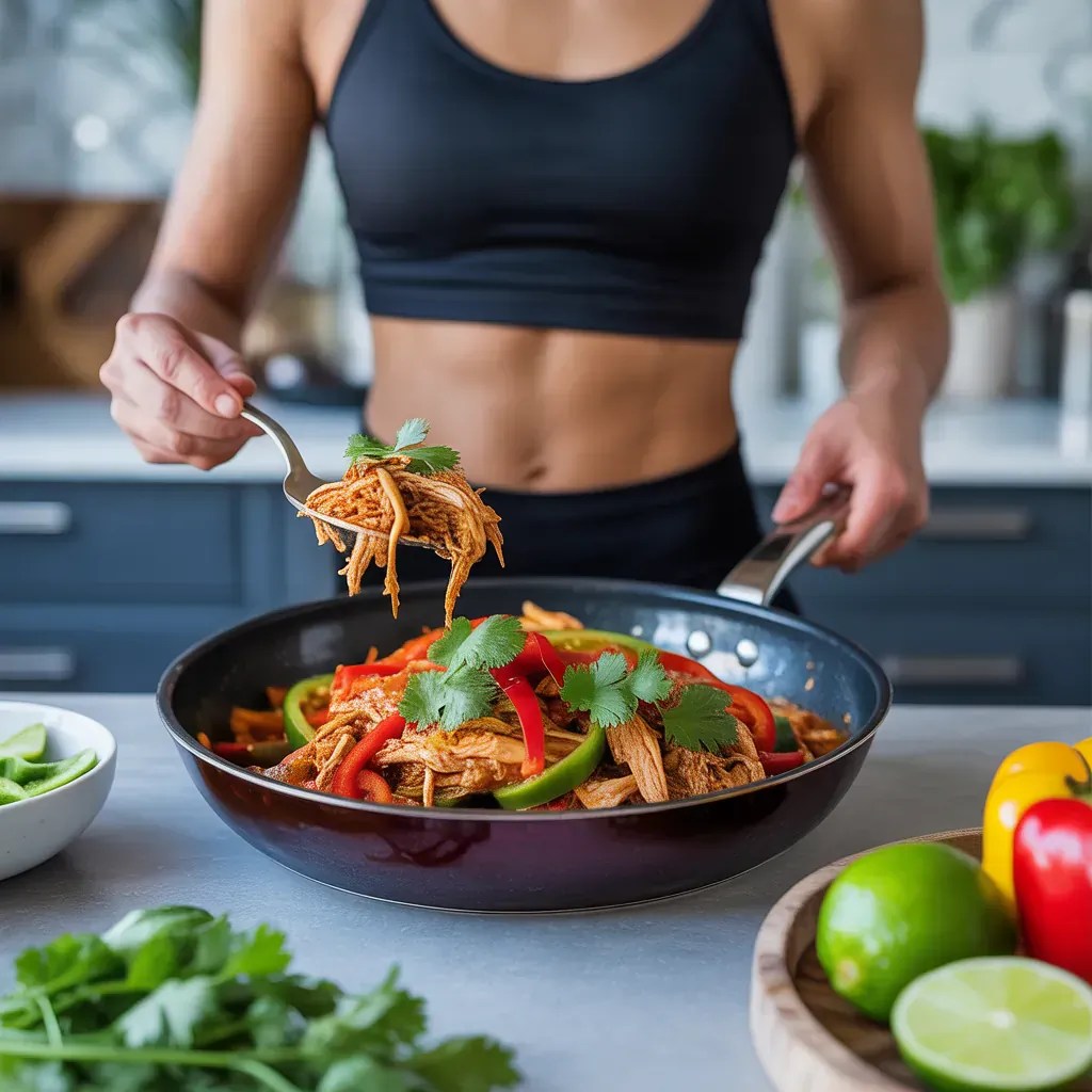 one pan mexican shredded chicken