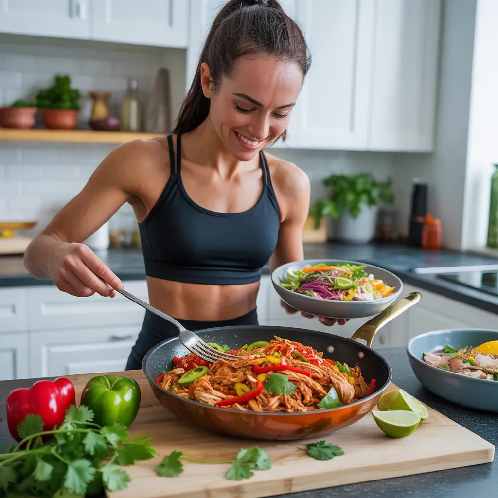 one pan mexican shredded chicken