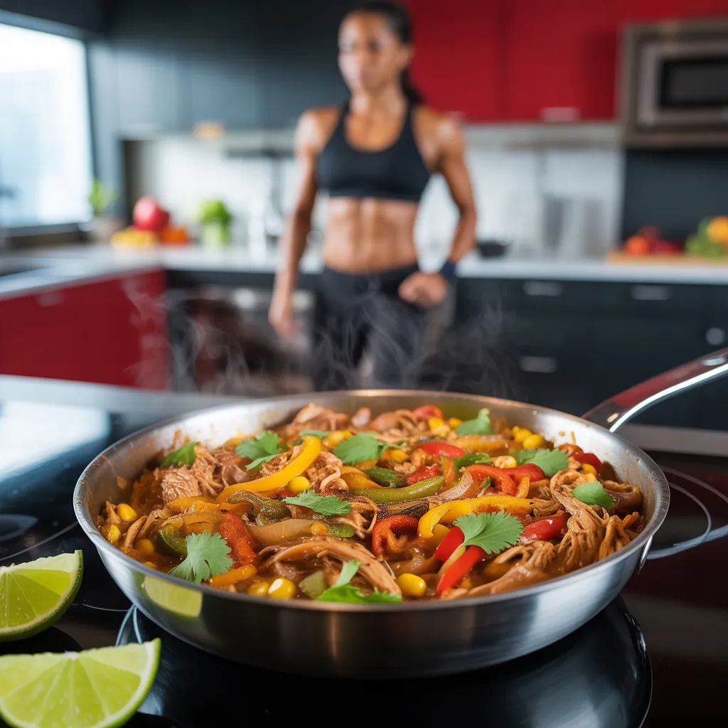 one pan mexican shredded chicken