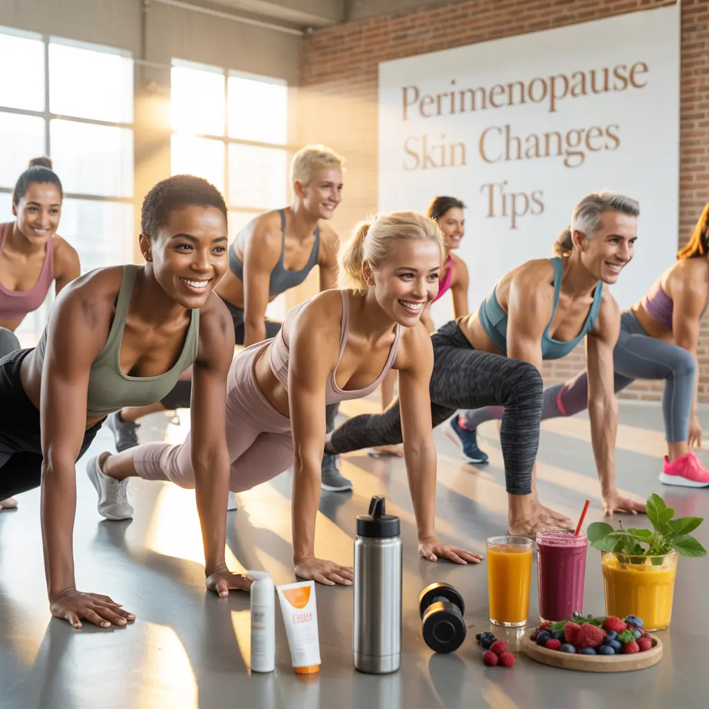 perimenopause skin changes tips