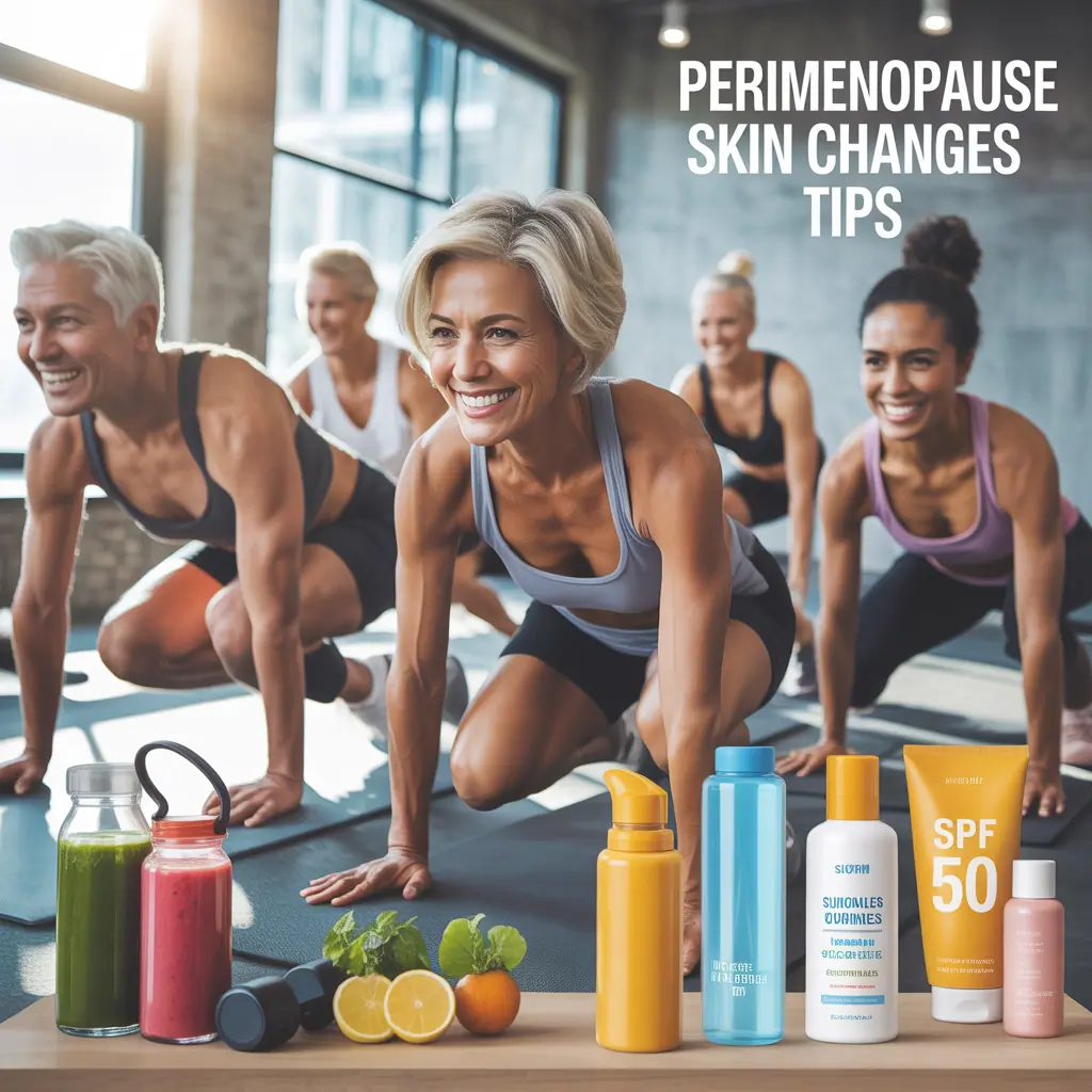 perimenopause skin changes tips