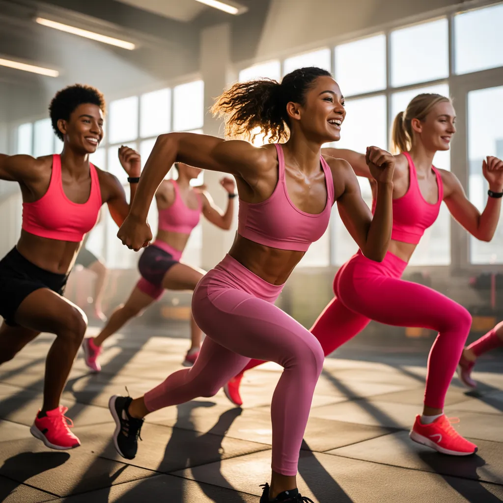 pink workout clothes for everyone