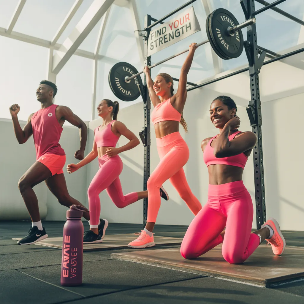 pink workout clothes for everyone