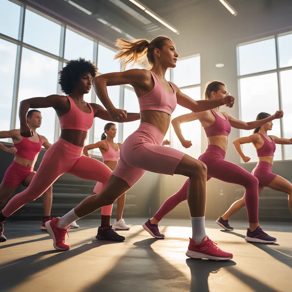 pink workout clothes for everyone