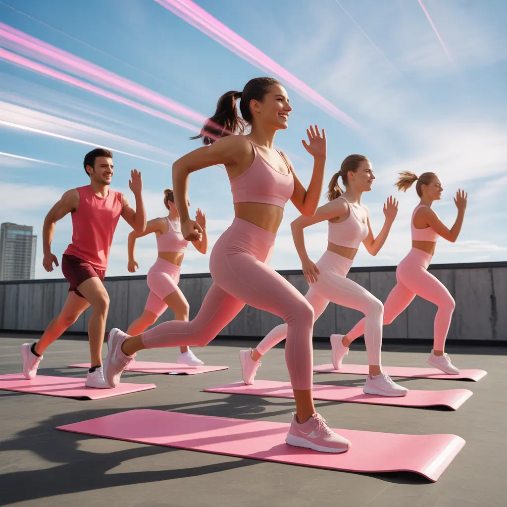 pink workout clothes for everyone