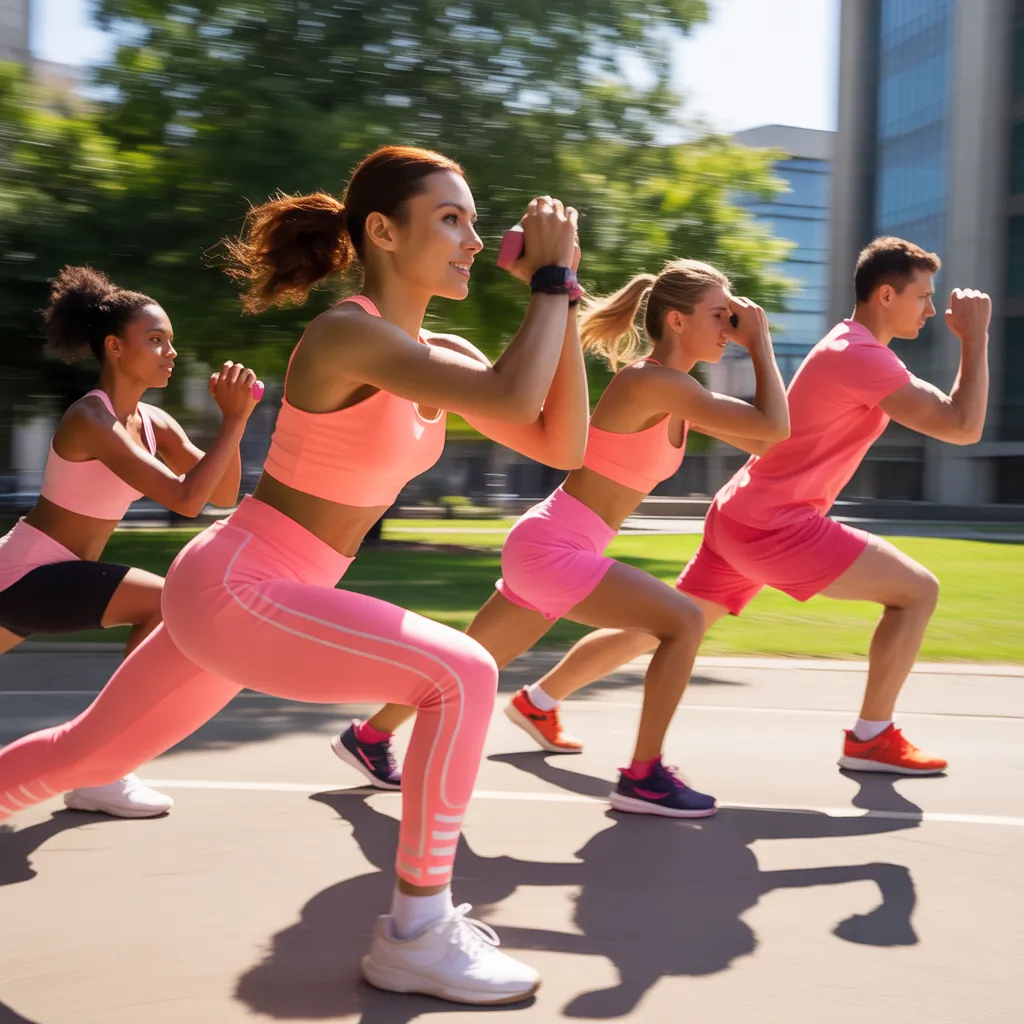 pink workout clothes for everyone