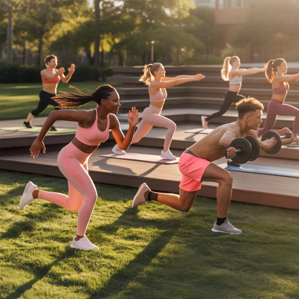 pink workout clothes for everyone