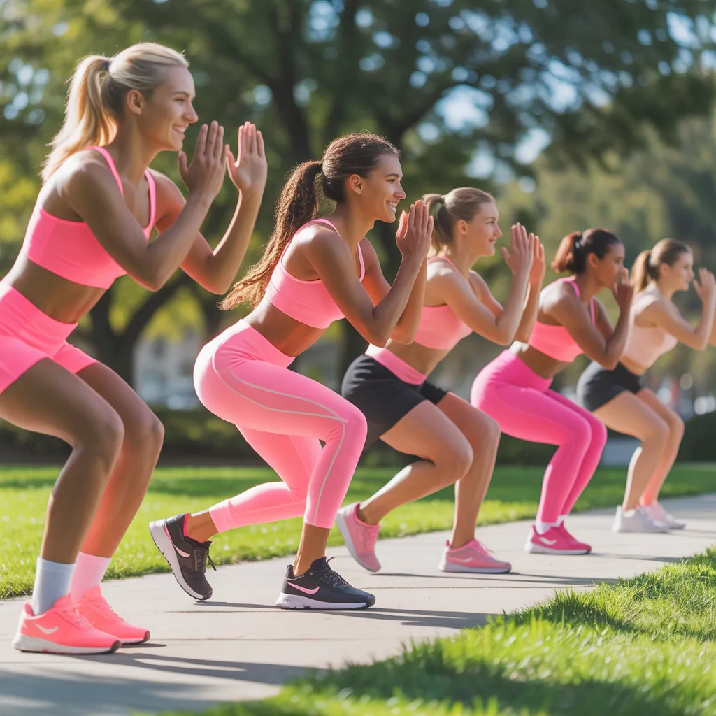 pink workout clothes for everyone