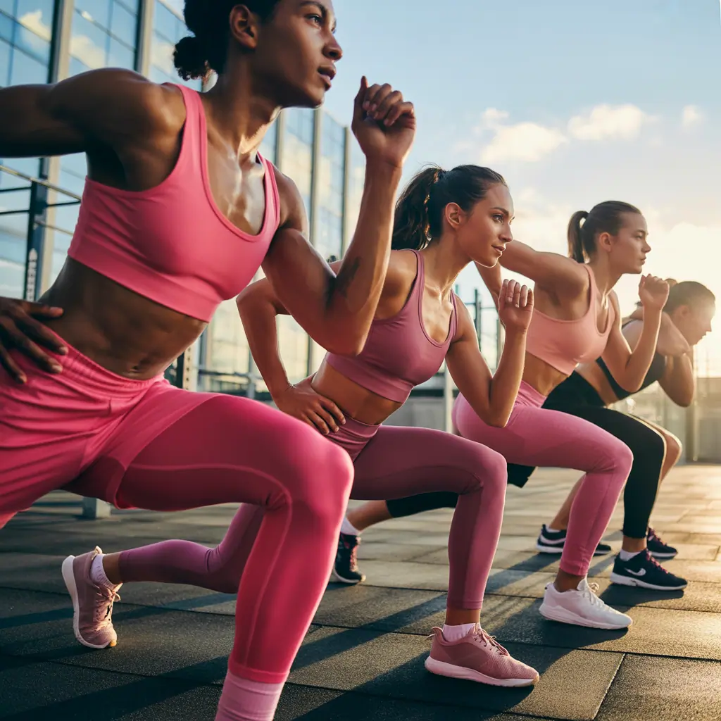 pink workout clothes for everyone