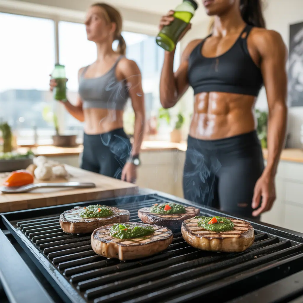 portobello steaks with chimichurri